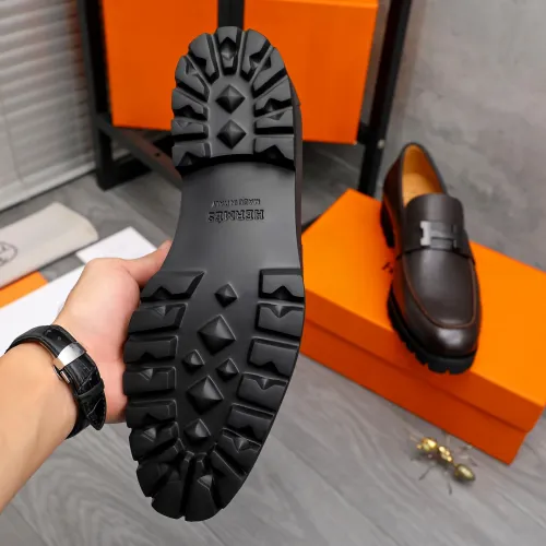Replica Hermes Leather Shoes For Men #1471022 $92.00 USD for Wholesale