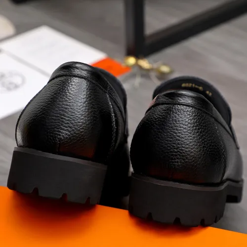 Replica Hermes Leather Shoes For Men #1471023 $92.00 USD for Wholesale