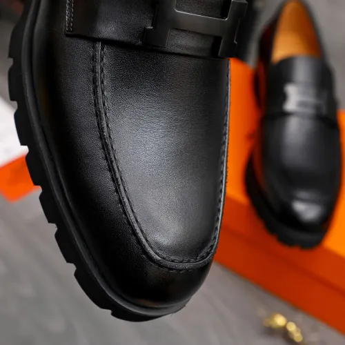 Replica Hermes Leather Shoes For Men #1471024 $92.00 USD for Wholesale