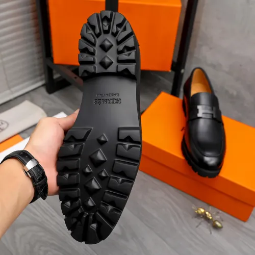 Replica Hermes Leather Shoes For Men #1471024 $92.00 USD for Wholesale
