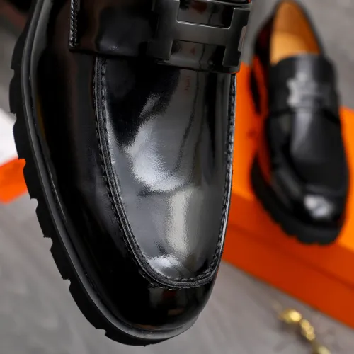 Replica Hermes Leather Shoes For Men #1471025 $92.00 USD for Wholesale
