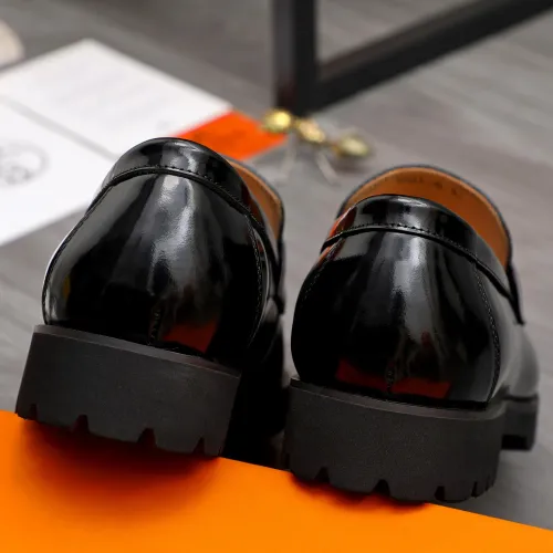 Replica Hermes Leather Shoes For Men #1471025 $92.00 USD for Wholesale