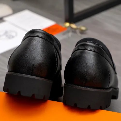 Replica Hermes Leather Shoes For Men #1471026 $92.00 USD for Wholesale