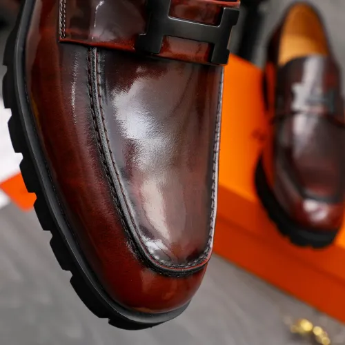 Replica Hermes Leather Shoes For Men #1471028 $92.00 USD for Wholesale