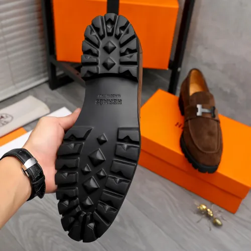 Replica Hermes Leather Shoes For Men #1471031 $92.00 USD for Wholesale