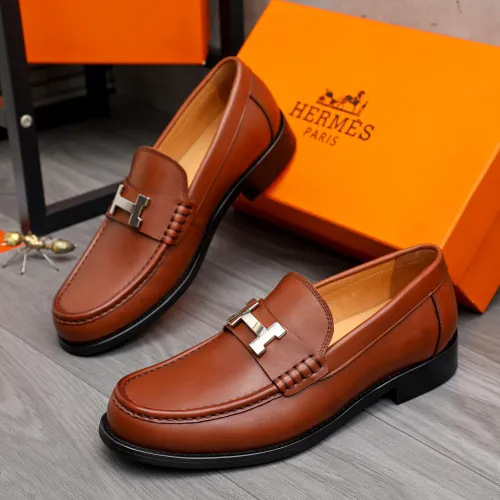Wholesale Hermes Leather Shoes For Men #1471033 $82.00 USD, Wholesale Quality Replica Hermes Leather Shoes