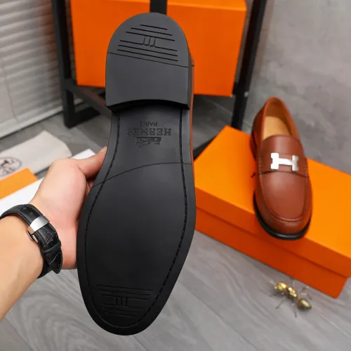 Replica Hermes Leather Shoes For Men #1471033 $82.00 USD for Wholesale