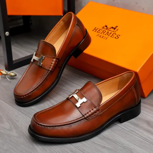 Wholesale Hermes Leather Shoes For Men #1471034 $82.00 USD, Wholesale Quality Replica Hermes Leather Shoes