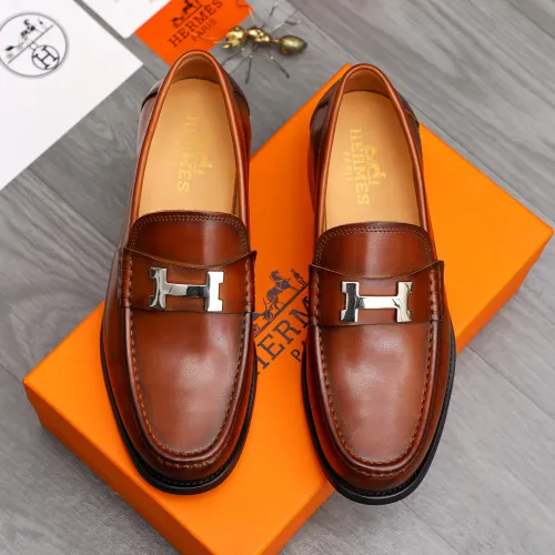 Replica Hermes Leather Shoes For Men #1471034 $82.00 USD for Wholesale