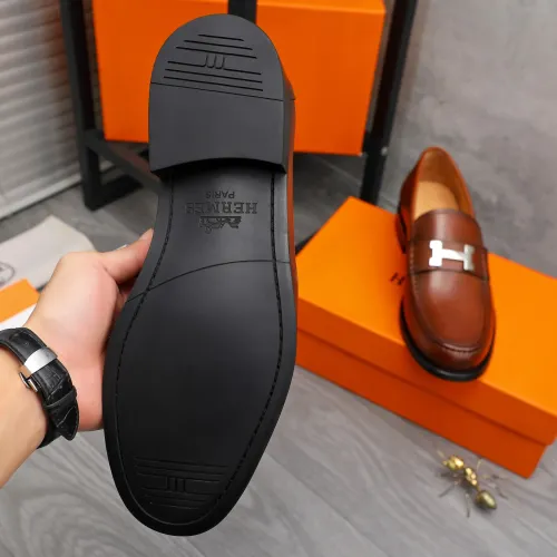 Replica Hermes Leather Shoes For Men #1471034 $82.00 USD for Wholesale