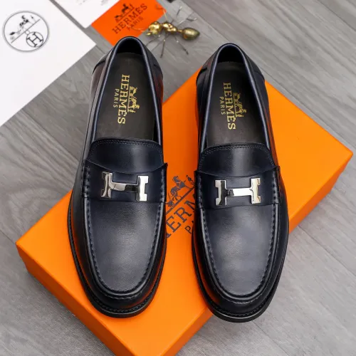 Replica Hermes Leather Shoes For Men #1471035 $82.00 USD for Wholesale