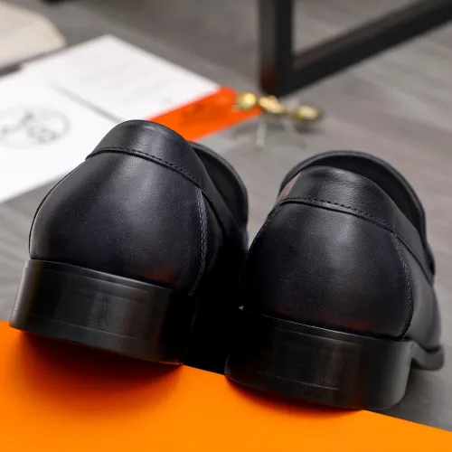 Replica Hermes Leather Shoes For Men #1471035 $82.00 USD for Wholesale
