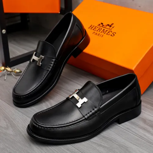 Wholesale Hermes Leather Shoes For Men #1471036 $82.00 USD, Wholesale Quality Replica Hermes Leather Shoes