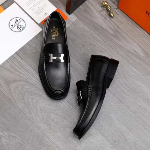 Replica Hermes Leather Shoes For Men #1471036 $82.00 USD for Wholesale