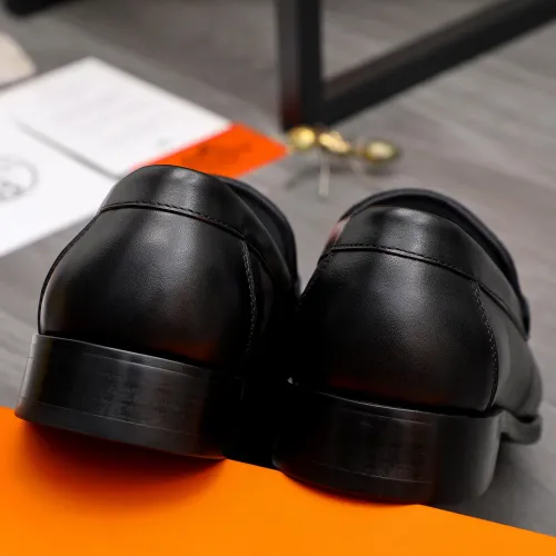 Replica Hermes Leather Shoes For Men #1471036 $82.00 USD for Wholesale