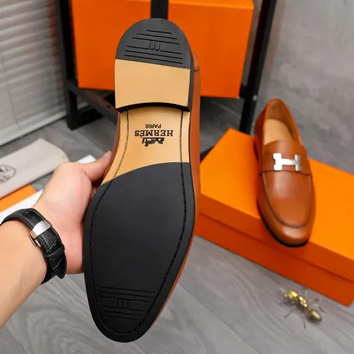 Replica Hermes Leather Shoes For Men #1471037 $82.00 USD for Wholesale