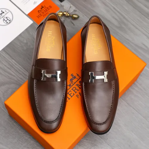 Replica Hermes Leather Shoes For Men #1471038 $82.00 USD for Wholesale