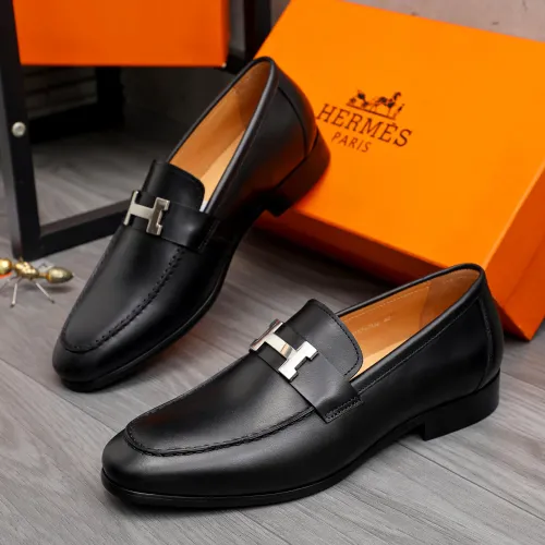 Wholesale Hermes Leather Shoes For Men #1471039 $82.00 USD, Wholesale Quality Replica Hermes Leather Shoes