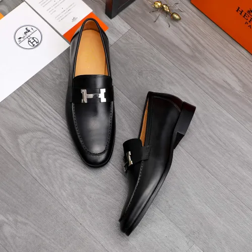 Replica Hermes Leather Shoes For Men #1471039 $82.00 USD for Wholesale