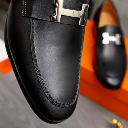 Replica Hermes Leather Shoes For Men #1471039 $82.00 USD for Wholesale