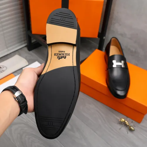 Replica Hermes Leather Shoes For Men #1471039 $82.00 USD for Wholesale