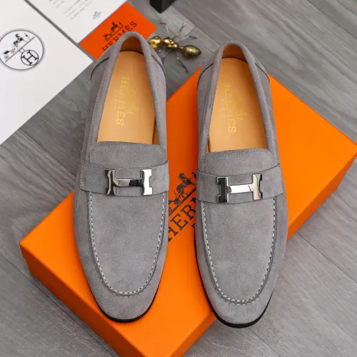 Replica Hermes Leather Shoes For Men #1471040 $82.00 USD for Wholesale