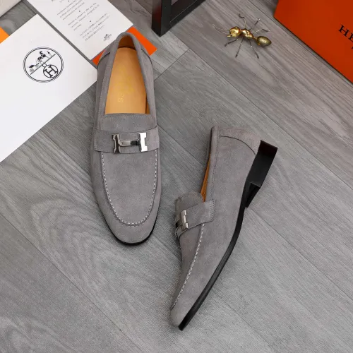 Replica Hermes Leather Shoes For Men #1471040 $82.00 USD for Wholesale