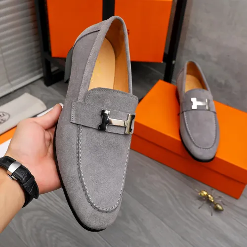 Replica Hermes Leather Shoes For Men #1471040 $82.00 USD for Wholesale