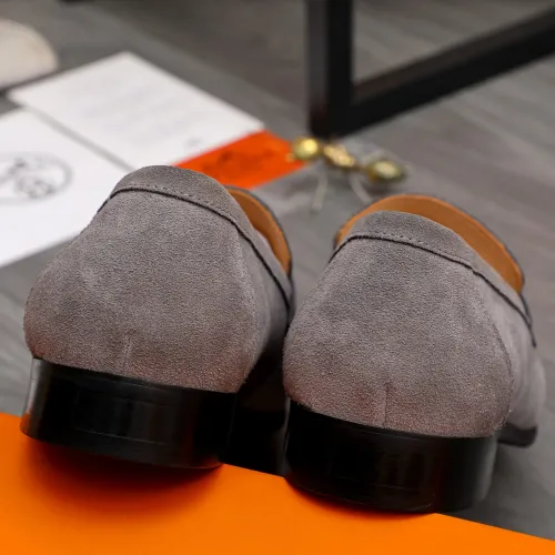 Replica Hermes Leather Shoes For Men #1471040 $82.00 USD for Wholesale