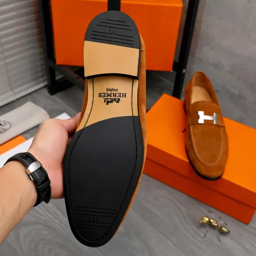 Replica Hermes Leather Shoes For Men #1471041 $82.00 USD for Wholesale