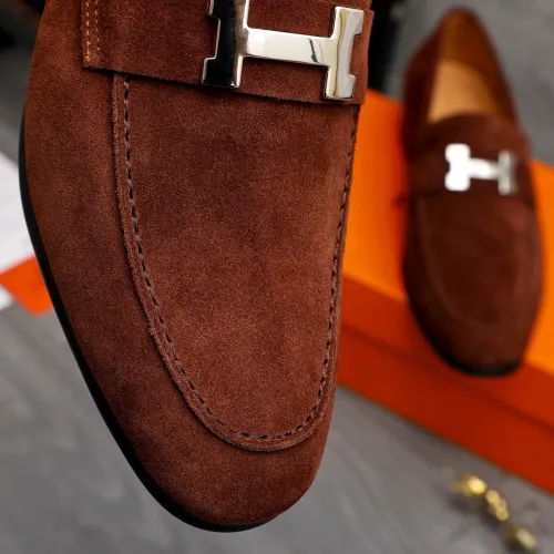 Replica Hermes Leather Shoes For Men #1471042 $82.00 USD for Wholesale