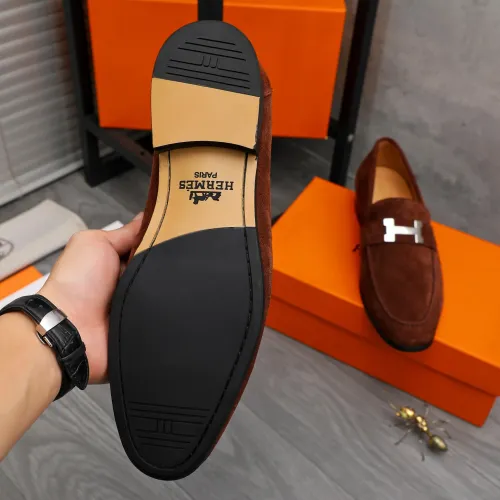 Replica Hermes Leather Shoes For Men #1471042 $82.00 USD for Wholesale