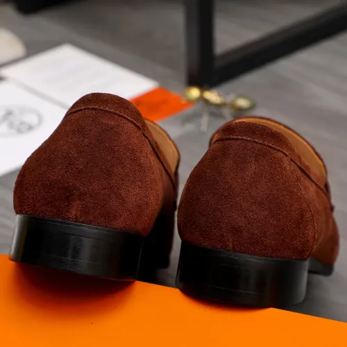 Replica Hermes Leather Shoes For Men #1471042 $82.00 USD for Wholesale