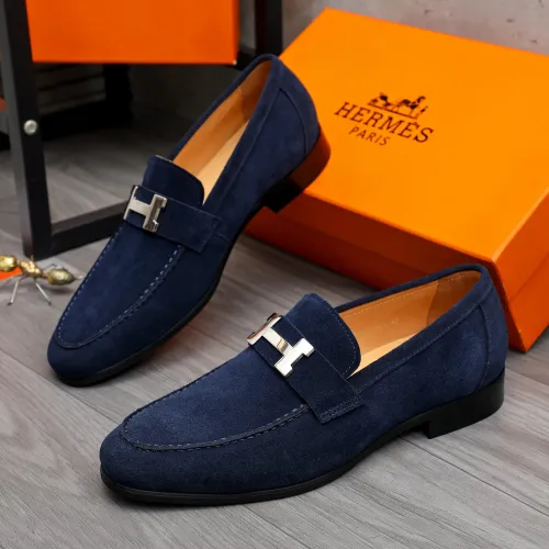 Wholesale Hermes Leather Shoes For Men #1471043 $82.00 USD, Wholesale Quality Replica Hermes Leather Shoes