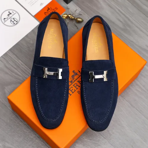 Replica Hermes Leather Shoes For Men #1471043 $82.00 USD for Wholesale