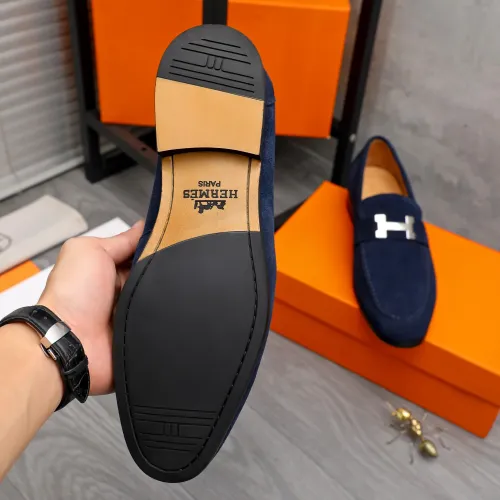 Replica Hermes Leather Shoes For Men #1471043 $82.00 USD for Wholesale
