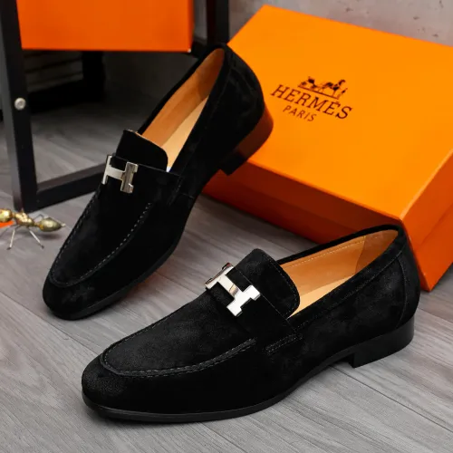 Wholesale Hermes Leather Shoes For Men #1471044 $82.00 USD, Wholesale Quality Replica Hermes Leather Shoes