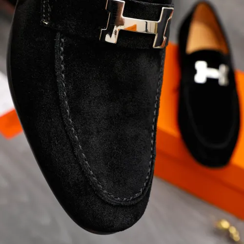 Replica Hermes Leather Shoes For Men #1471044 $82.00 USD for Wholesale