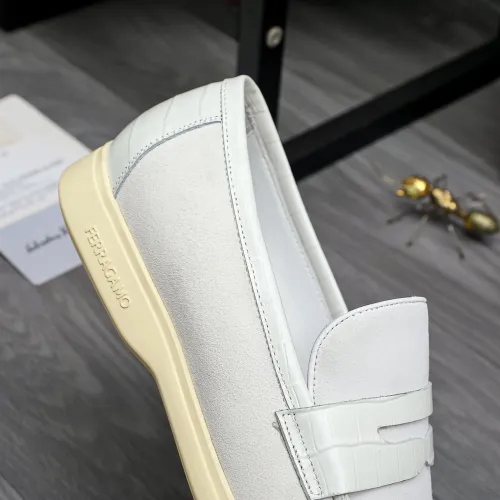 Replica Salvatore Ferragamo Leather Shoes For Men #1471045 $100.00 USD for Wholesale