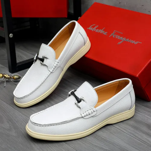 Wholesale Salvatore Ferragamo Leather Shoes For Men #1471056 $100.00 USD, Wholesale Quality Replica Salvatore Ferragamo Leather Shoes
