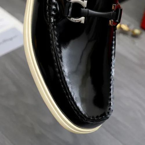 Replica Salvatore Ferragamo Leather Shoes For Men #1471058 $100.00 USD for Wholesale