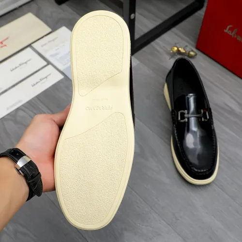 Replica Salvatore Ferragamo Leather Shoes For Men #1471058 $100.00 USD for Wholesale