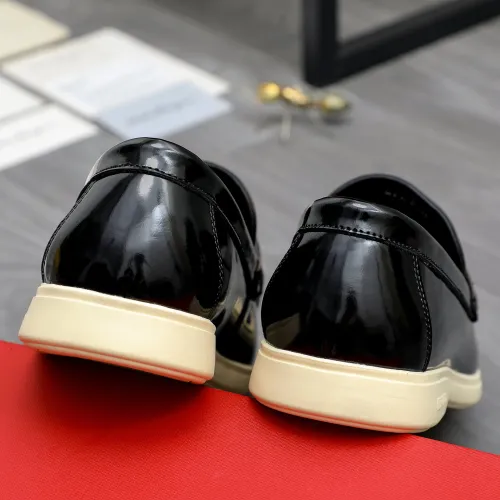 Replica Salvatore Ferragamo Leather Shoes For Men #1471058 $100.00 USD for Wholesale