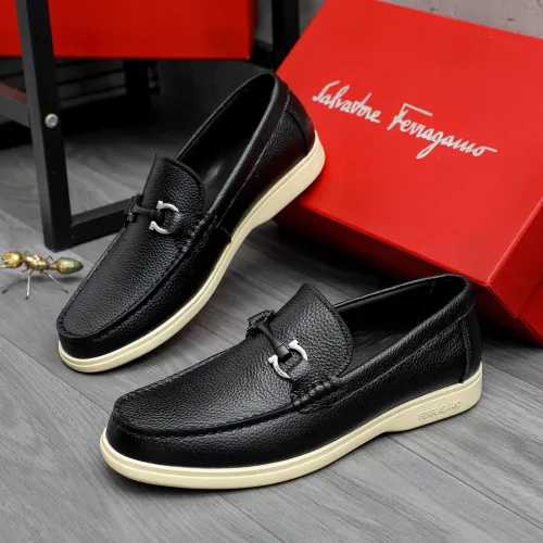 Wholesale Salvatore Ferragamo Leather Shoes For Men #1471059 $100.00 USD, Wholesale Quality Replica Salvatore Ferragamo Leather Shoes