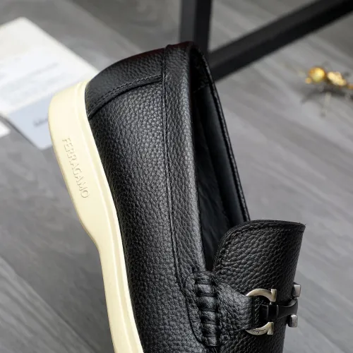 Replica Salvatore Ferragamo Leather Shoes For Men #1471059 $100.00 USD for Wholesale