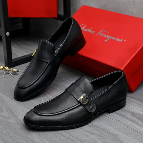Wholesale Salvatore Ferragamo Leather Shoes For Men #1471061 $96.00 USD, Wholesale Quality Replica Salvatore Ferragamo Leather Shoes