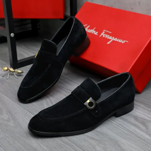 Wholesale Salvatore Ferragamo Leather Shoes For Men #1471064 $96.00 USD, Wholesale Quality Replica Salvatore Ferragamo Leather Shoes