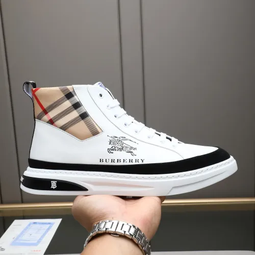 Replica Burberry High Tops Shoes For Men #1471080 $85.00 USD for Wholesale