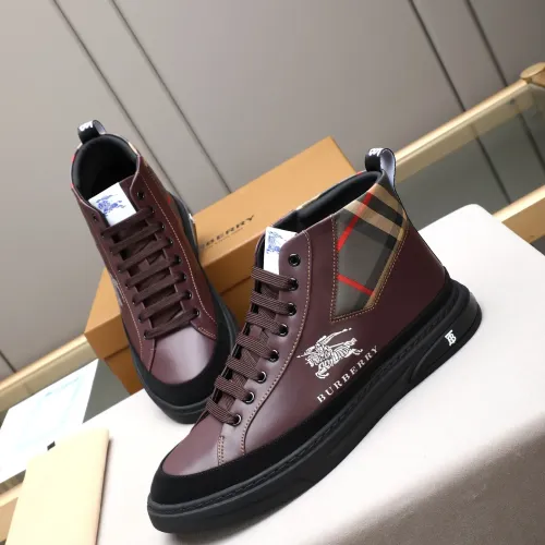 Wholesale Burberry High Tops Shoes For Men #1471081 $85.00 USD, Wholesale Quality Replica Burberry High Tops Shoes