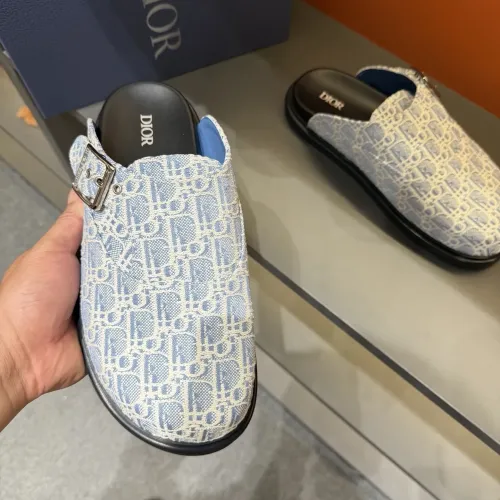 Replica Christian Dior Slippers For Men #1471127 $64.00 USD for Wholesale